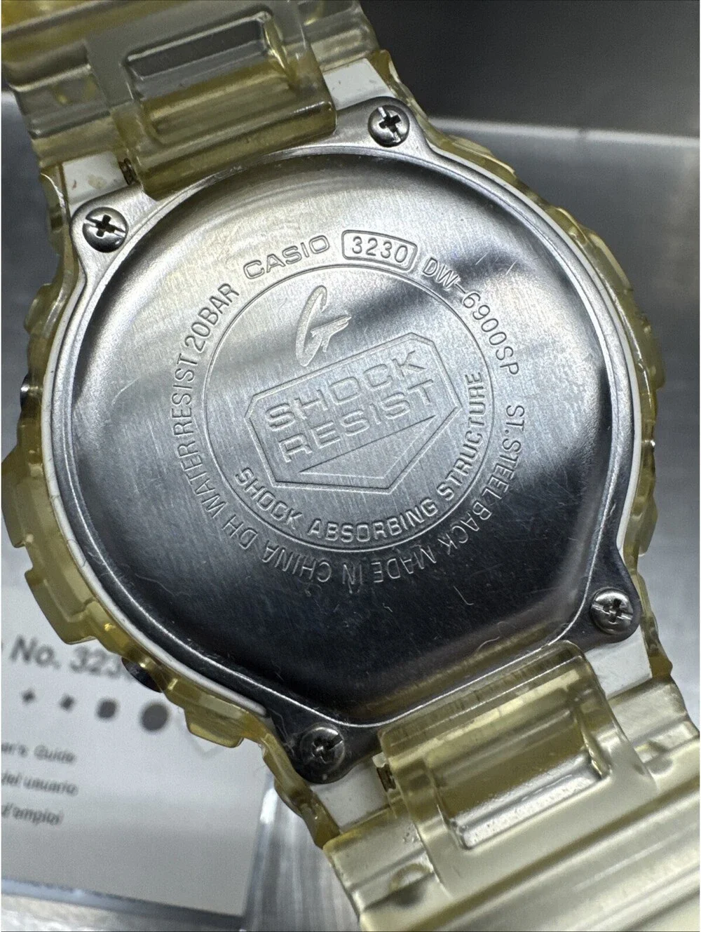 CASIO G-SHOCK 3230 25th Anniversary Model DW-6900SP-7JR Men's Clear Band Watch